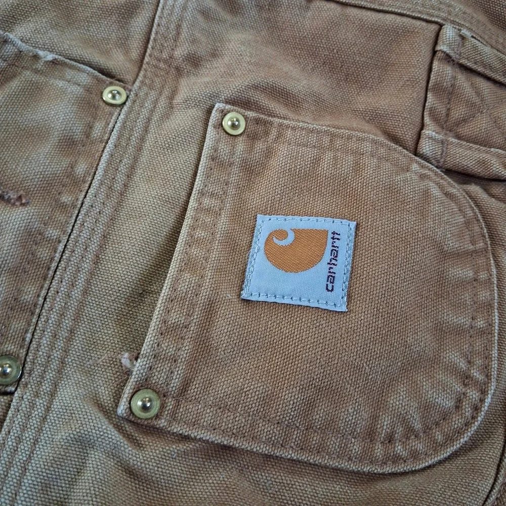 carhartt small brown duck canvas dog chore coat gorpcore streetwear pet jacket